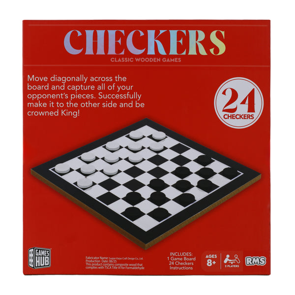 Checkers All-Time Wooden Classic Game (Styles May Vary) - image 5