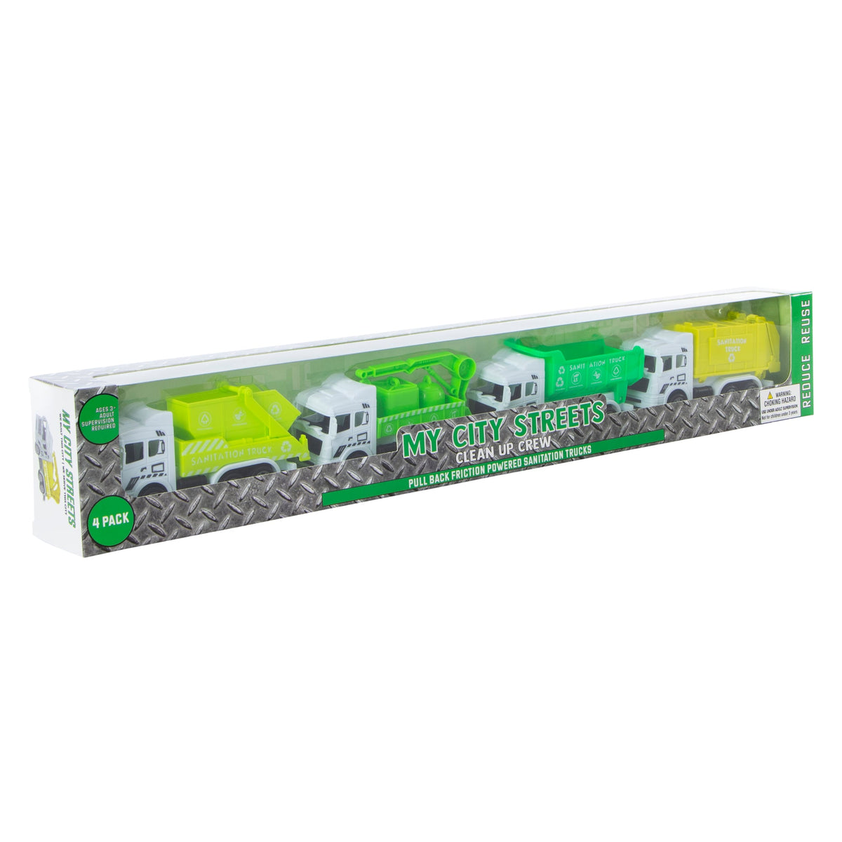 My City Streets Friction Vehicles 4-Pack