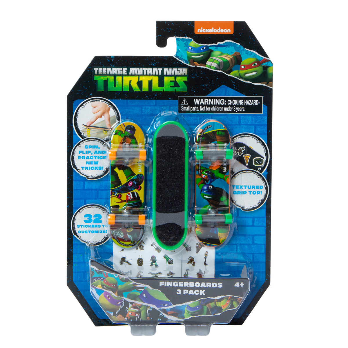 Character Fingerboards With Stickers 3-Count