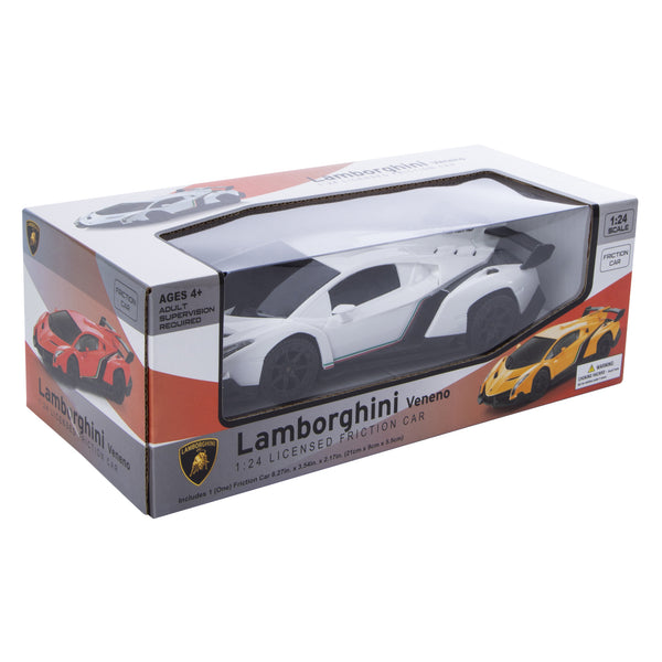 Lamborghini® Veneno 1:24 Licensed Friction Car - White - image 5