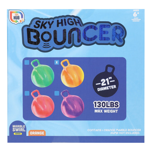 Sky High inflatable Bouncer Toy With Handle 21in - image 6