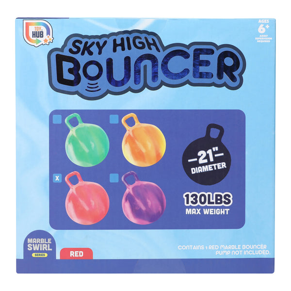 Sky High inflatable Bouncer Toy With Handle 21in - image 3
