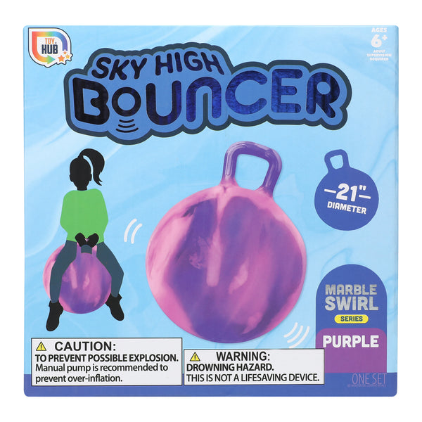 Sky High inflatable Bouncer Toy With Handle 21in - image 7