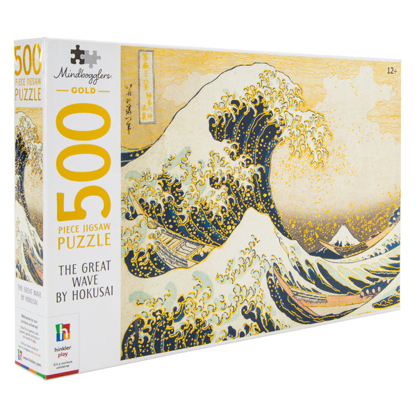 Mindbogglers™ Gold: Hokusai Art Puzzle 500-Piece - image 4