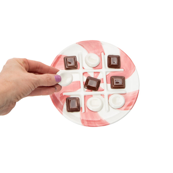 Tic Tac Toe Ceramic Board Game And Pieces - image 2