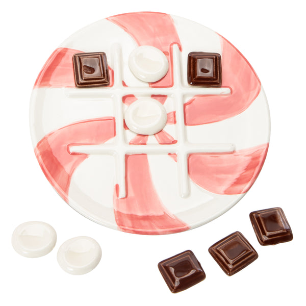 Tic Tac Toe Ceramic Board Game And Pieces - image 4