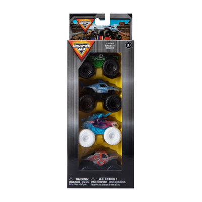 Monster Jam Toy Set 4-Pack