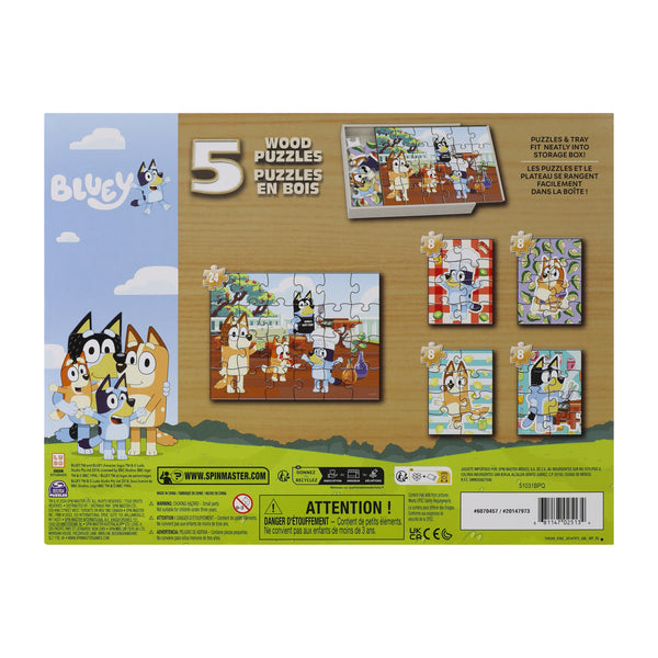 Bluey™ Wood Puzzles 5-Pack - image 5