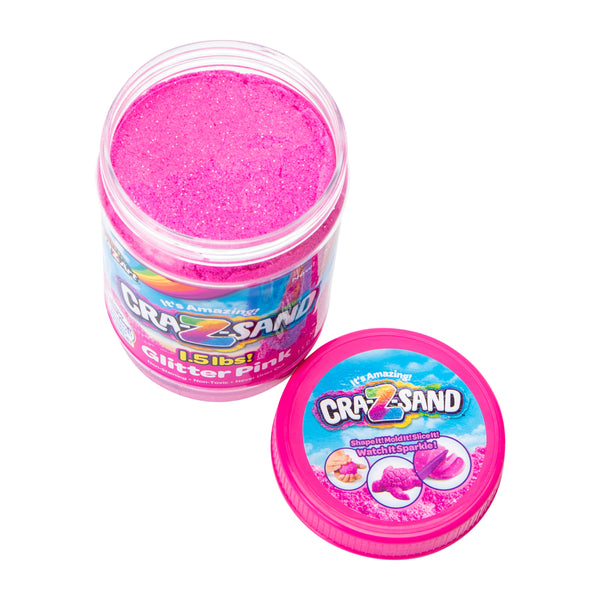 Cra-Z-Sand Glitter Pink Sand 16oz - image 2