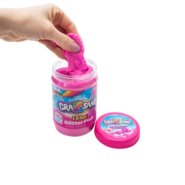 Cra-Z-Sand Glitter Pink Sand 16oz - image 3