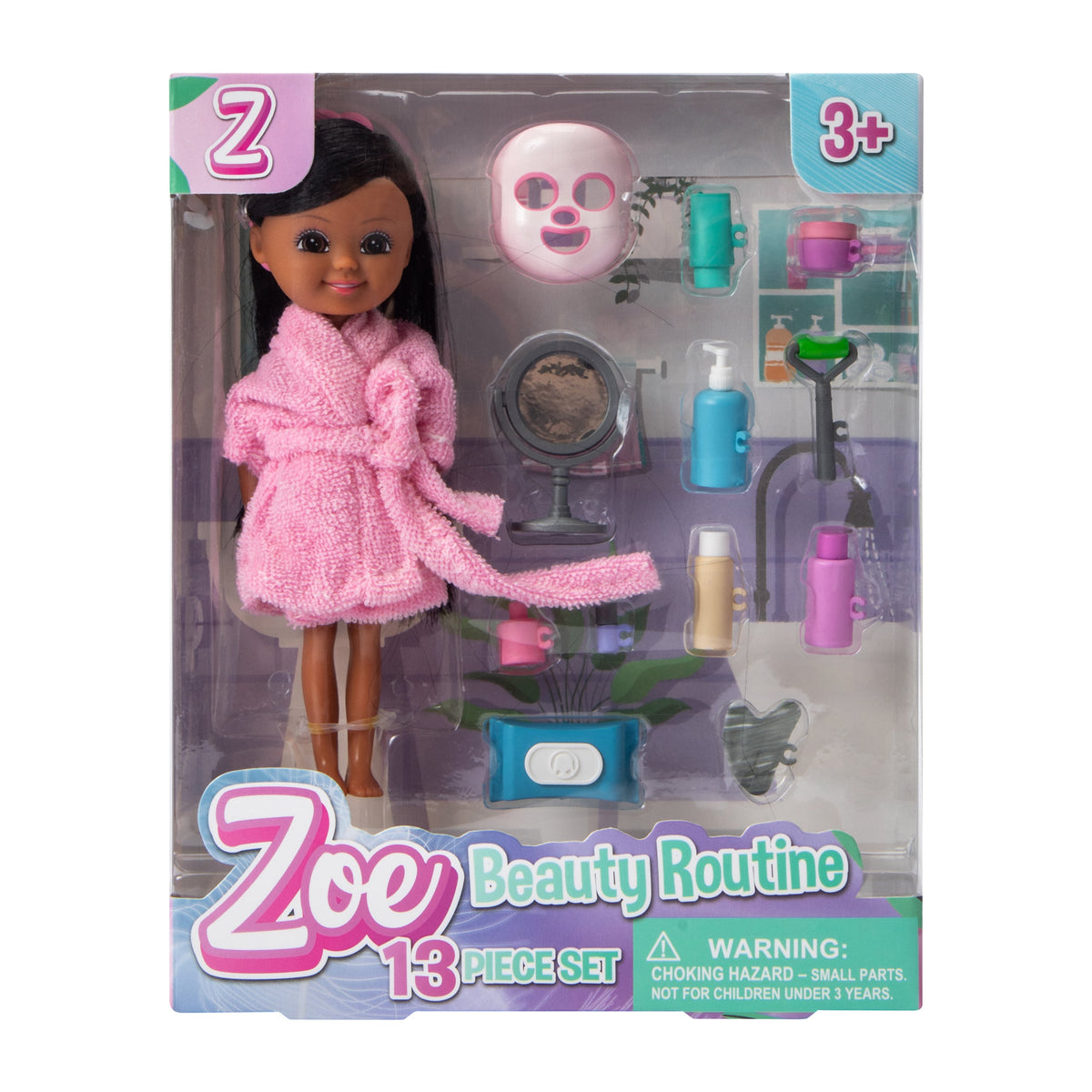 Zoe Beauty Routine Toy Set 13-Piece