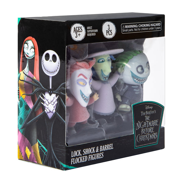 Disney Tim Burton's The Nightmare Before Christmas Flocked Figures - image 5