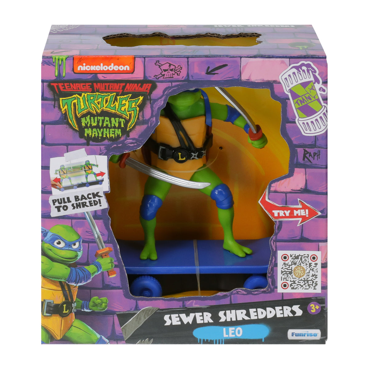 Nickelodeon Teenage Mutant Ninja Turtles Mutant Mayhem Sewer Shredders Leo Toy