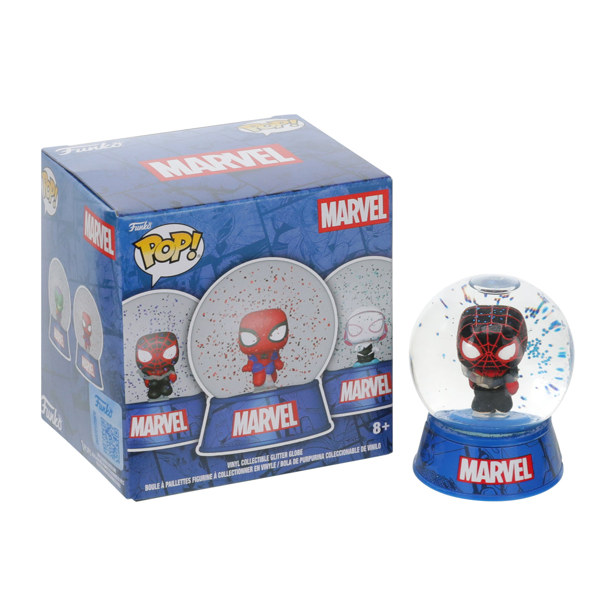 Funko Pop!® Marvel Spider-Man Character Vinyl Collectible Glitter Globe (Styles May Vary)