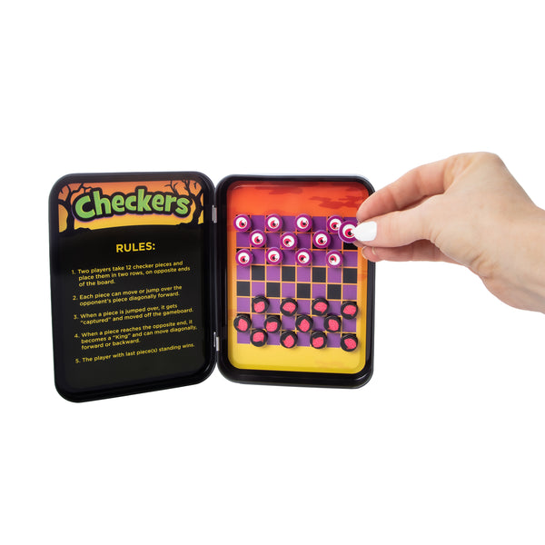 WeVeel Spooky Tin Checkers Game - image 2