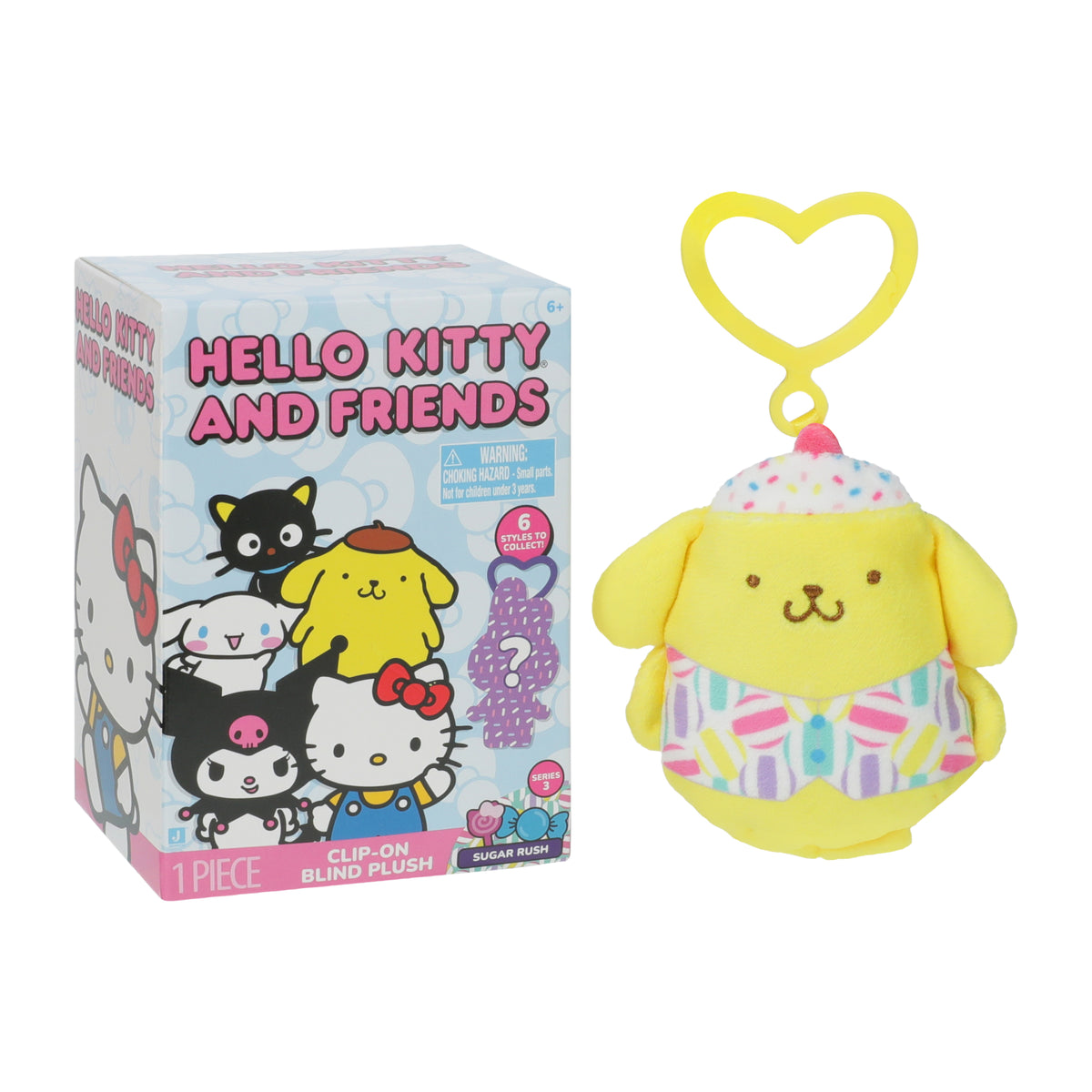 Hello Kitty And Friends® Clip-On Blind Plush (Styles May Vary)