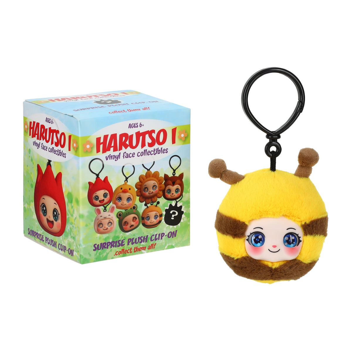 Harustso I Surprise Plush Clip-On Vinyl Face Collectible (Styles May Vary)