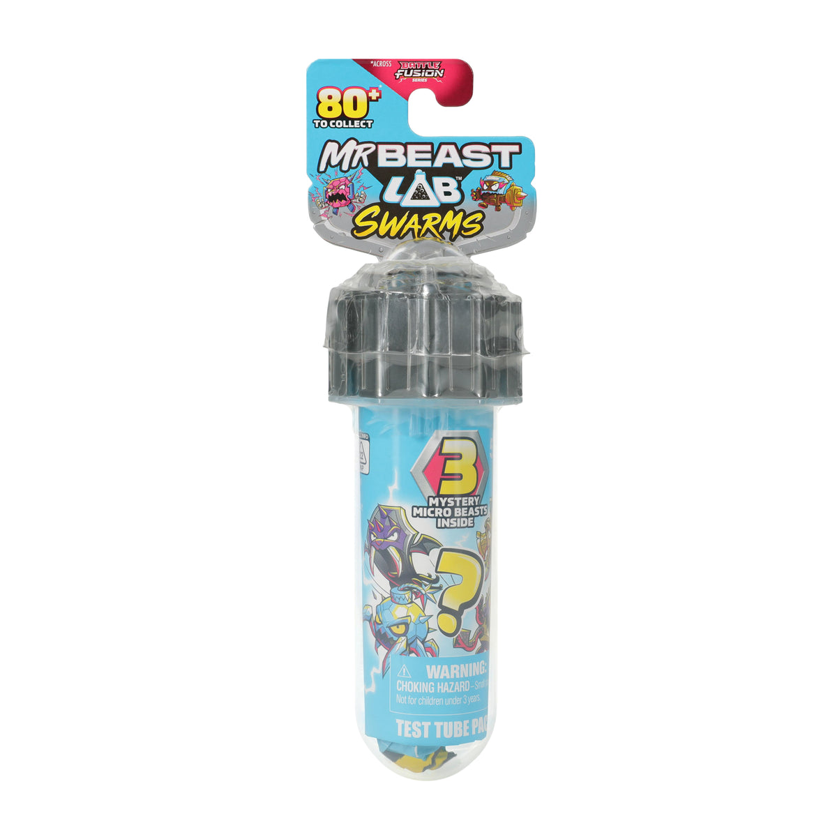 Mr. Beast Lab Swarms Mystery Micro Beasts Test Tube 3-Pack (Styles May Vary)