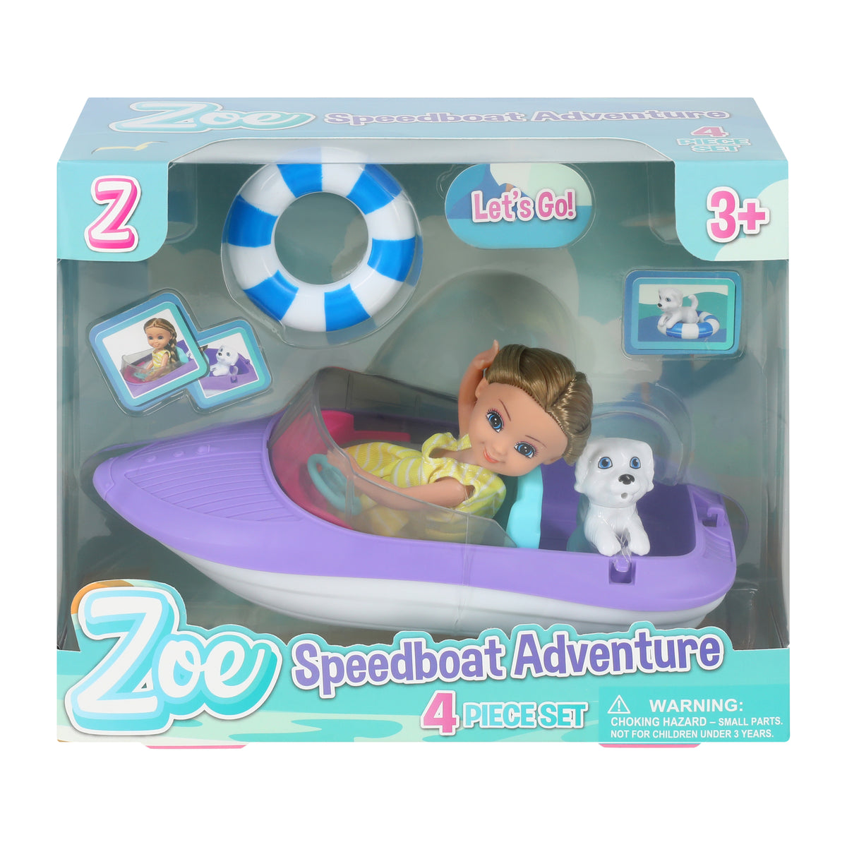 Zoe Speedboat Adventure 4-Piece Set