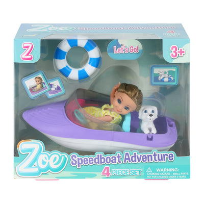 Zoe Speedboat Adventure 4-Piece Set
