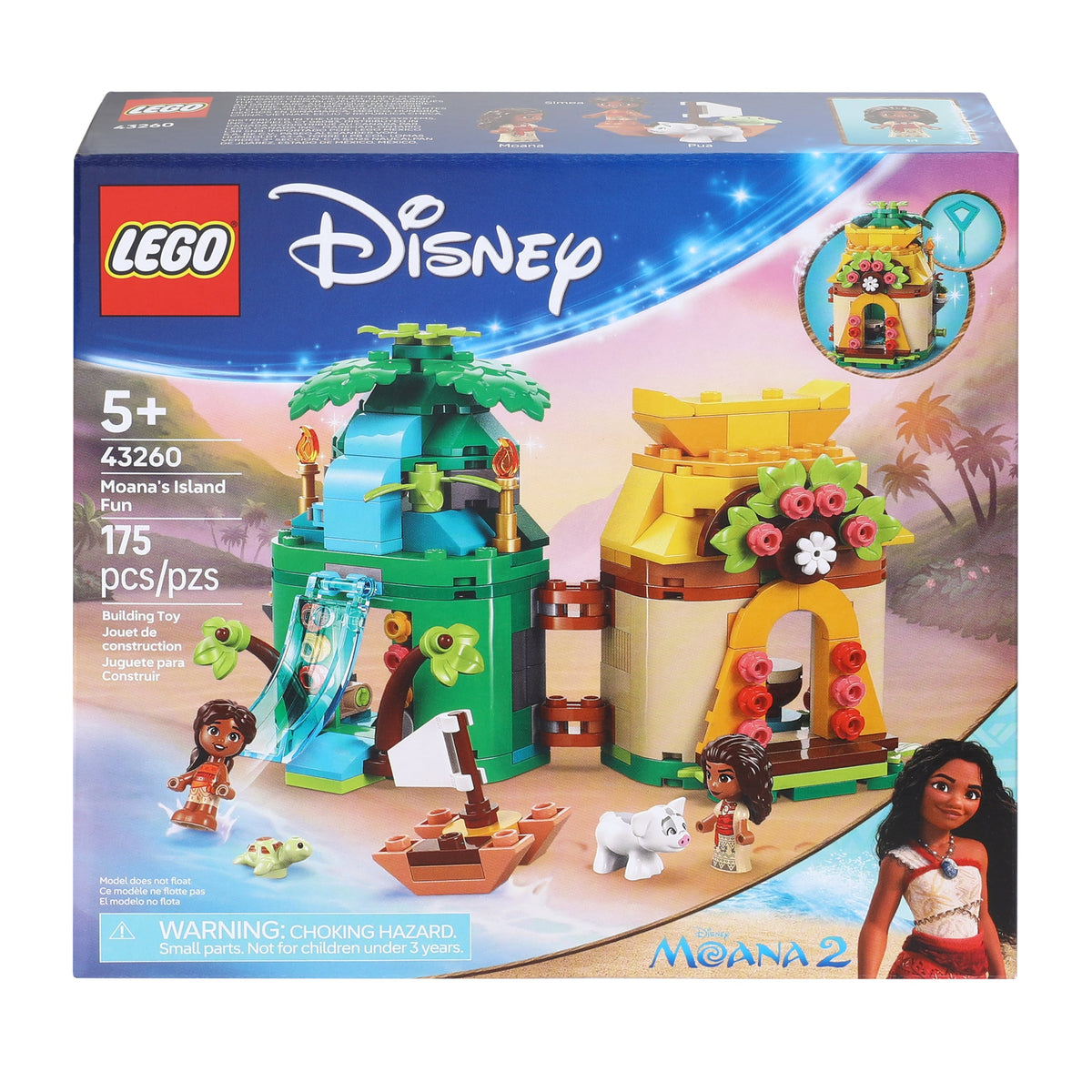 LEGO® Disney Moana 2 Moana's Island Fun Building Toy 175-Pieces