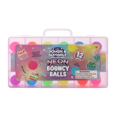 Toy Mania Squish & Squiggle Bouncy Balls 12-Pack