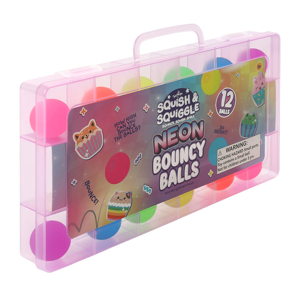 Toy Mania Squish & Squiggle Bouncy Balls 12-Pack - image 5