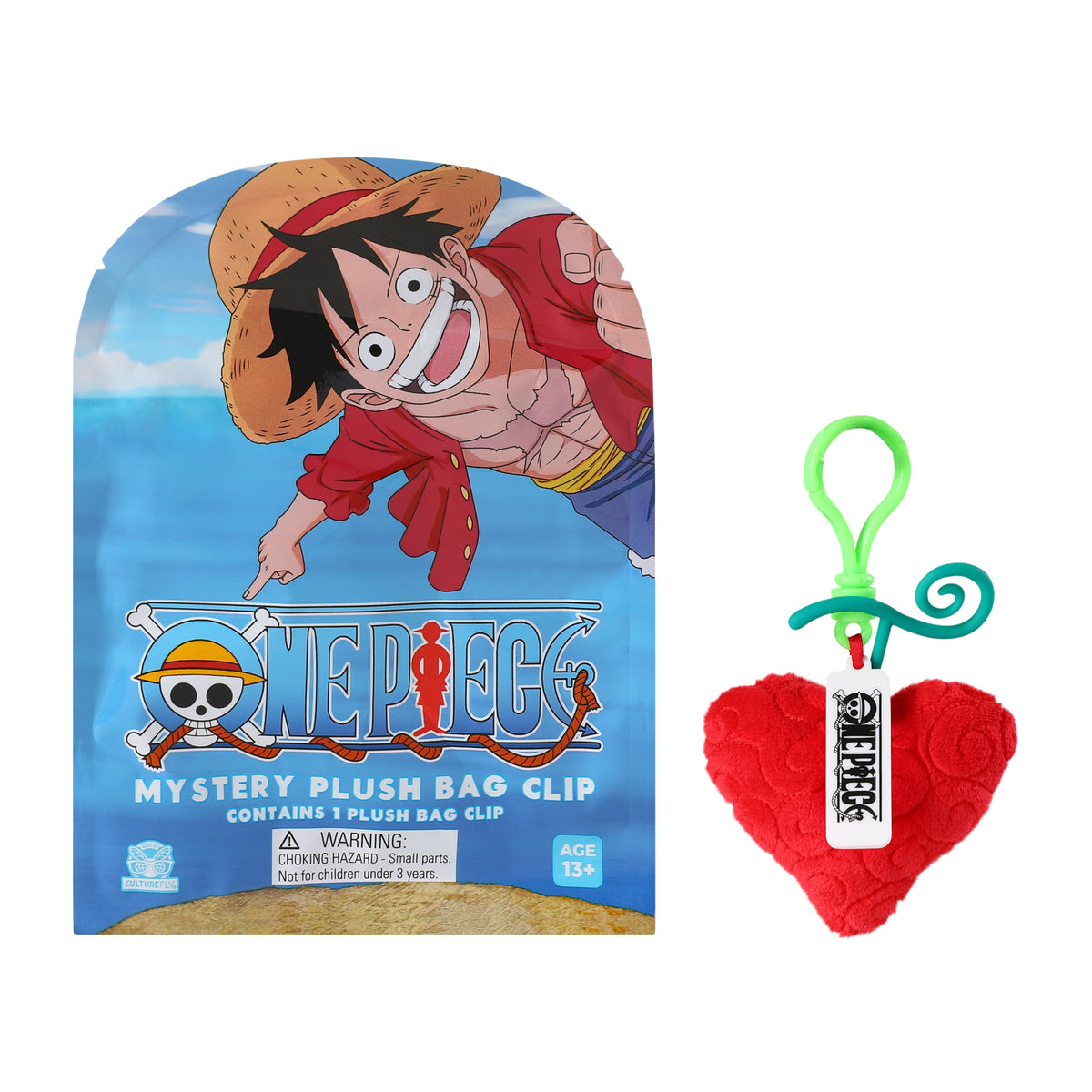 One Piece Mystery Plush Bag Clip (Styles May Vary)