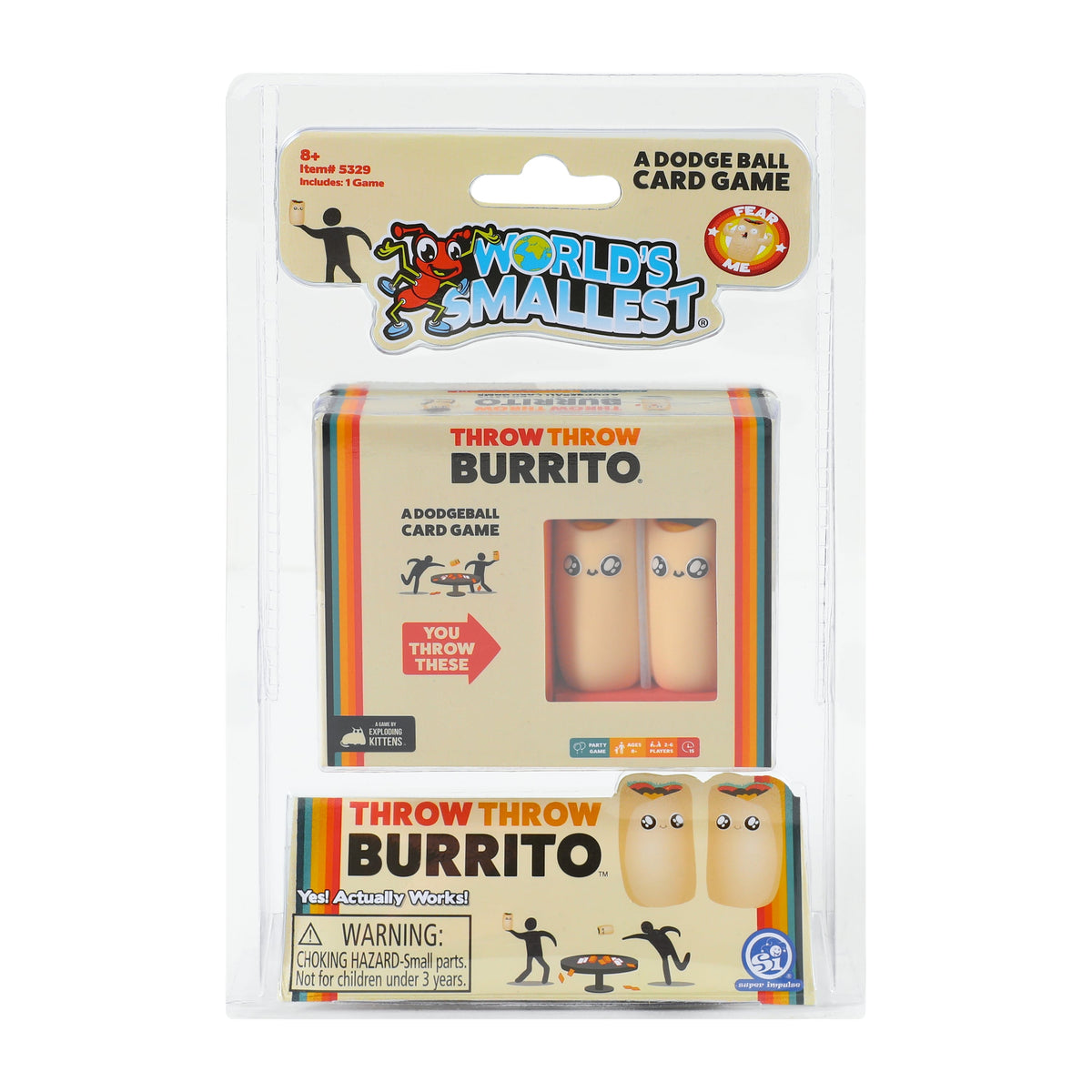 World's Smallest® Throw Throw Burrito™ A Dodge Ball Card Game