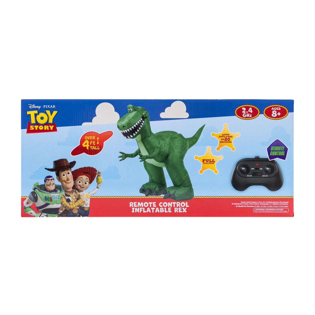 Disney PIXAR Toy Story Remote Control Inflatable Rex Toy
