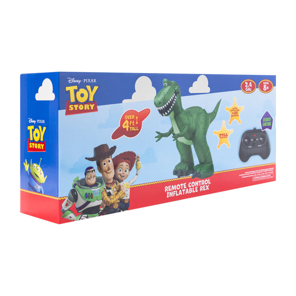 Disney PIXAR Toy Story Remote Control Inflatable Rex Toy - image 2