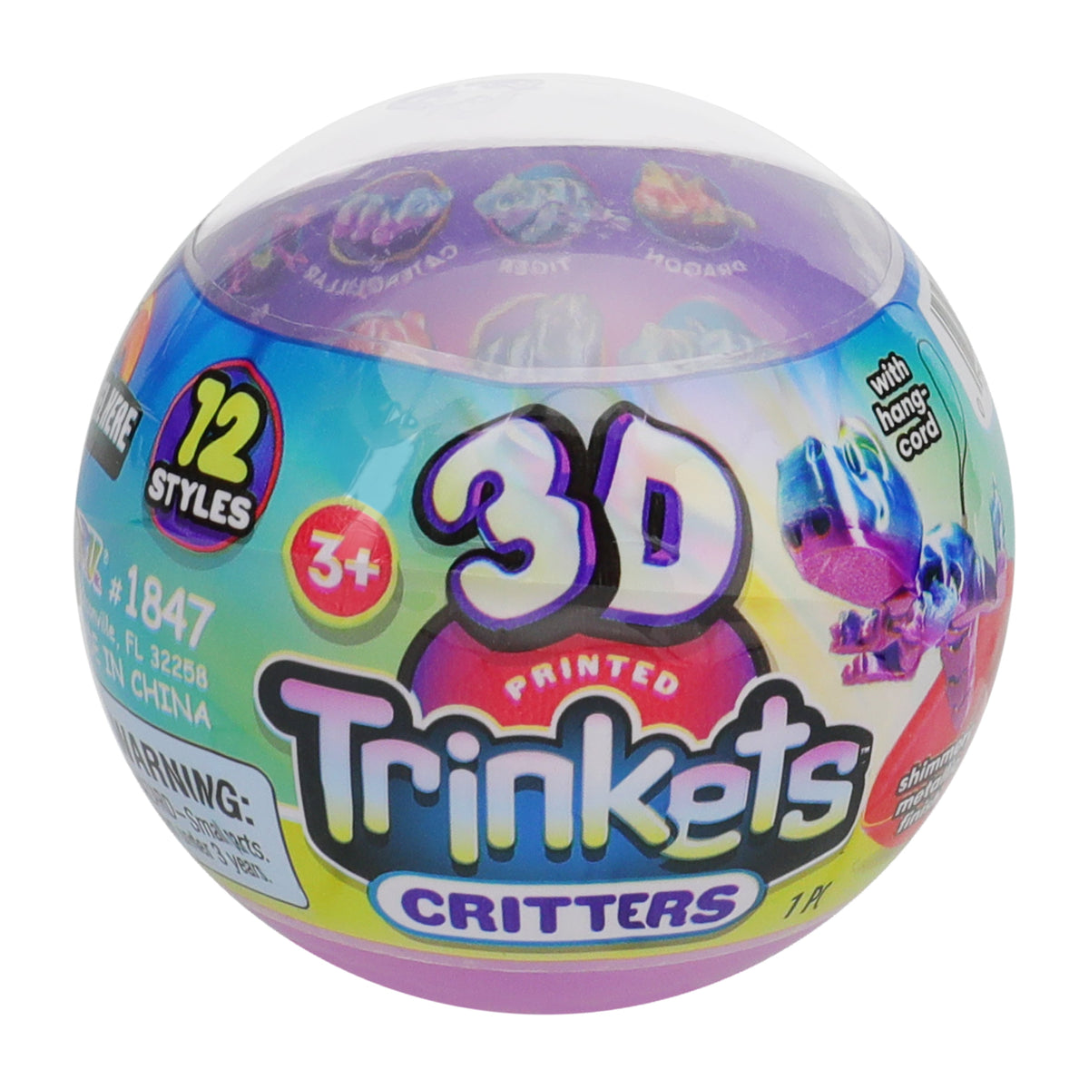 3D Printed Trinkets Critters (Styles May Vary)