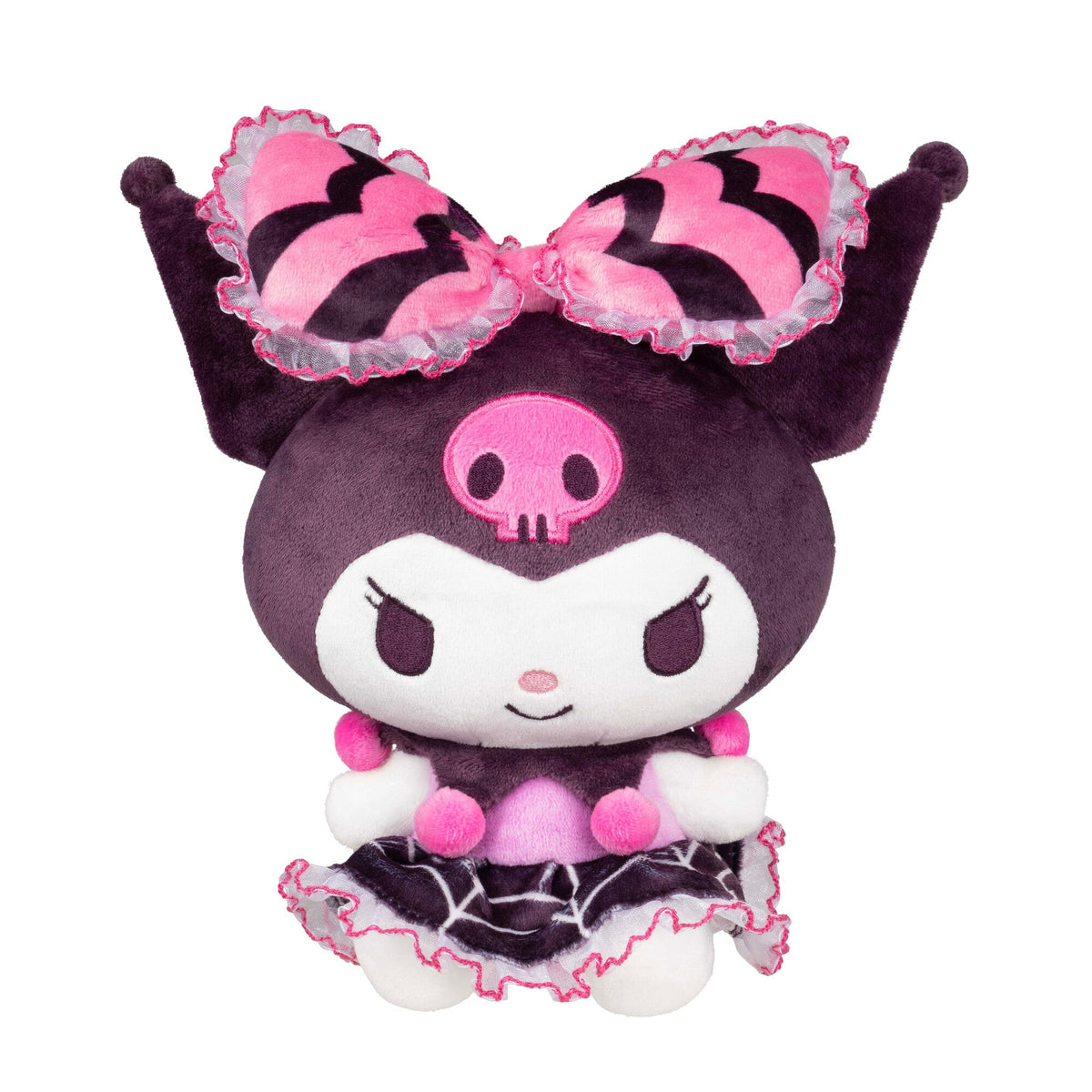 License 2 Play Kuromi 8" Halloween Plush (Spider Web Dress)