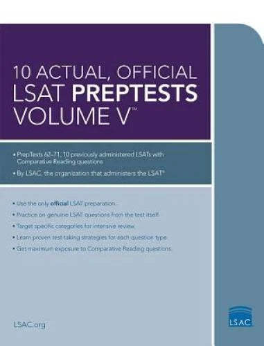 10 Actual, Official LSAT PrepTests Volume V: PrepTests 62 through 71 (Lsa - GOOD - image 2