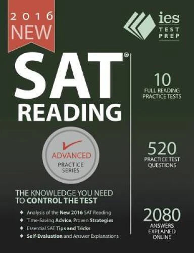 New SAT Reading Workbook - Paperback By Khashoggi, Khalid - GOOD
