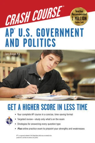 AP US Government  Politics Crash Course Book  Online (Advanced Plac - GOOD