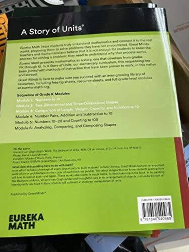 Eureka Math Grade K Modules 1-3 - Unknown Binding By Unknown - GOOD