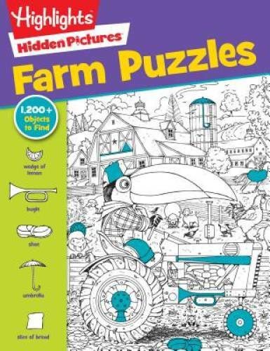 Highlights Favorite Hidden PicturesÂ® Farm Puzzles - Paperback - VERY GOOD