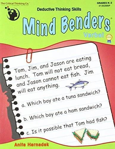 Mind Benders - Verbal: Deductive Thinking Skills, Grades K-2 - Paperback - GOOD