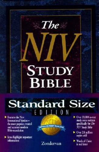 NIV Study Bible - Hardcover By Barker, Kenneth L. - GOOD