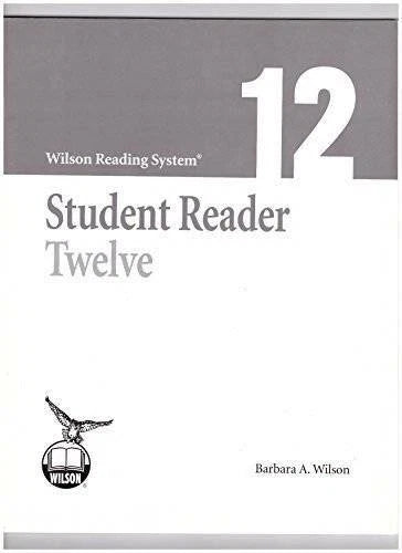 Wilson Reading System - Student Reader Twelve (12) - Third Edition - GOOD