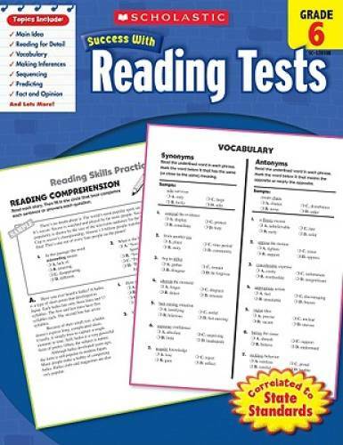 Scholastic Success With Reading Tests, Grade 6 (Scholastic Success with W - GOOD