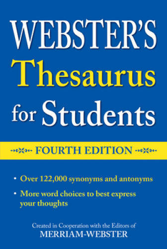 Webster's Thesaurus for Students, Fourth Edition - Paperback - GOOD