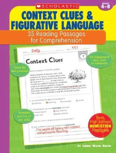 Context Clues & Figurative Language: 35 Reading Passages for Compre - GOOD