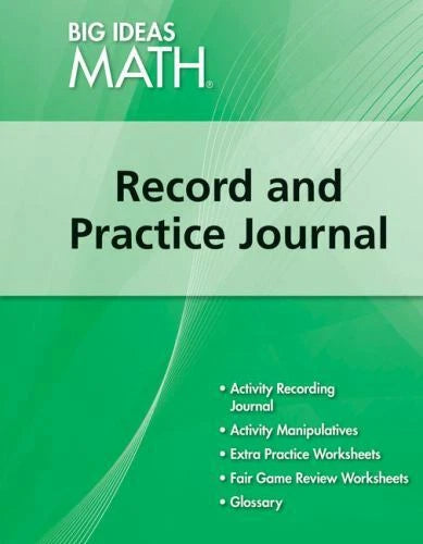 BIG IDEAS MATH: Record & Practice Journal Green/Course 1 - Stationery - GOOD