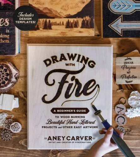 Drawing with Fire: A Beginners Guide to Woodburning Beautiful Hand-Let - GOOD - image 2