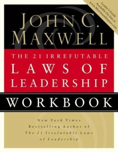 The 21 Irrefutable Laws Of Leadership, Workbook - Paperback - GOOD - image 2