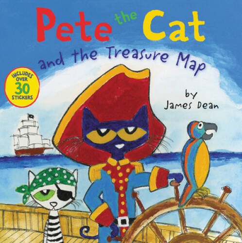 Pete the Cat and the Treasure Map - Paperback By Dean, James - GOOD