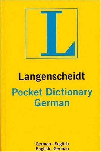 Langenscheidt'<wbr/>s Pocket Dictionary German: German-English<wbr/>/English-Germa<wbr/>n ( - GOOD