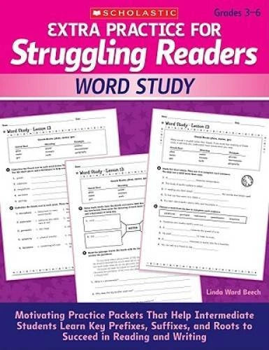 Extra Practice for Struggling Readers: Word Study: Motivating Practice Pa - GOOD